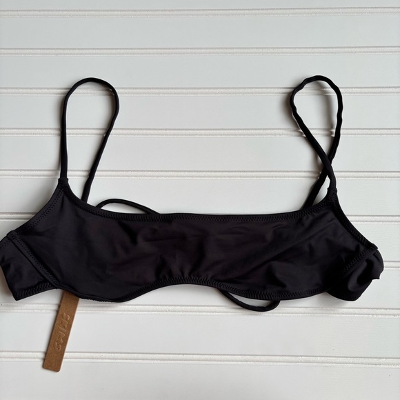 SKIMS | Women's Micro Scoop Bikini Top Black Size XL NWT Beach Pool Vacation - Picture 3 of 8